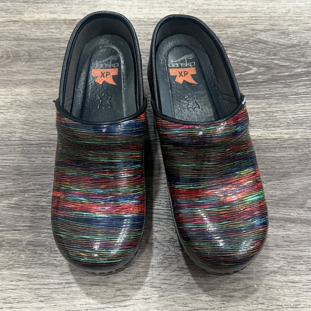 Dansko XP Multicolor Mules Professional Clogs 36